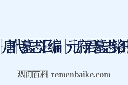 唐代墓志汇编·元府君墓志铭序是什么意思的图片